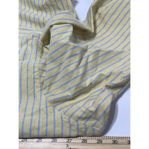 Ralph Lauren Button Down Long Sleeve‎ Pony Yellow Size 17.5 32/33 - Picture 5 of 6